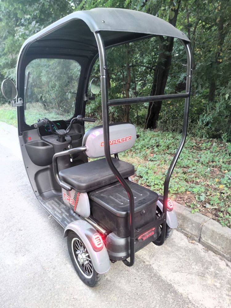 Електроскутер Crosser TR3 (800W; 72V-20Ah AGM) фіолетовий, сірий, чорний