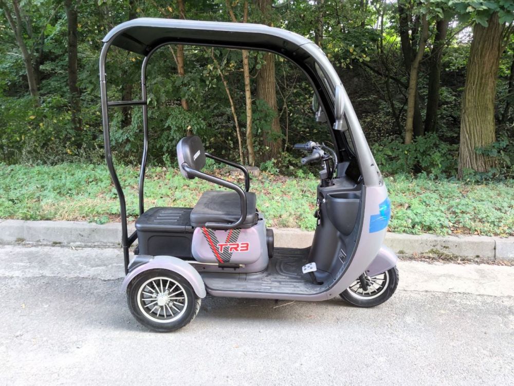 Електроскутер Crosser TR3 (800W; 72V-20Ah AGM) фіолетовий, сірий, чорний