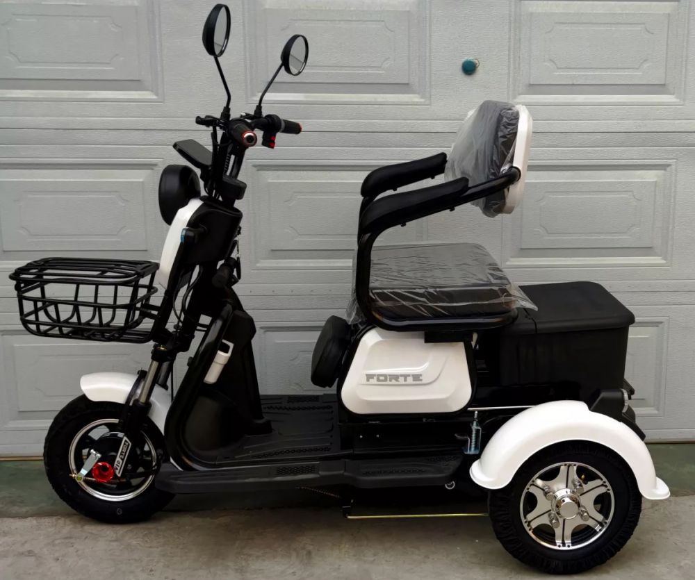 Електроскутер Forte FAMILY (650W; 60V-20Ah SLA) білий, червоний
