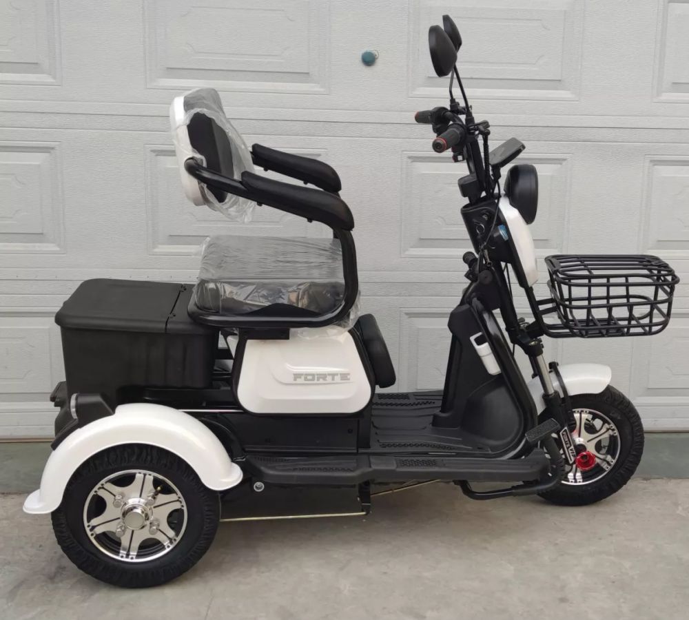Електроскутер Forte FAMILY (650W; 60V-20Ah SLA) білий, червоний