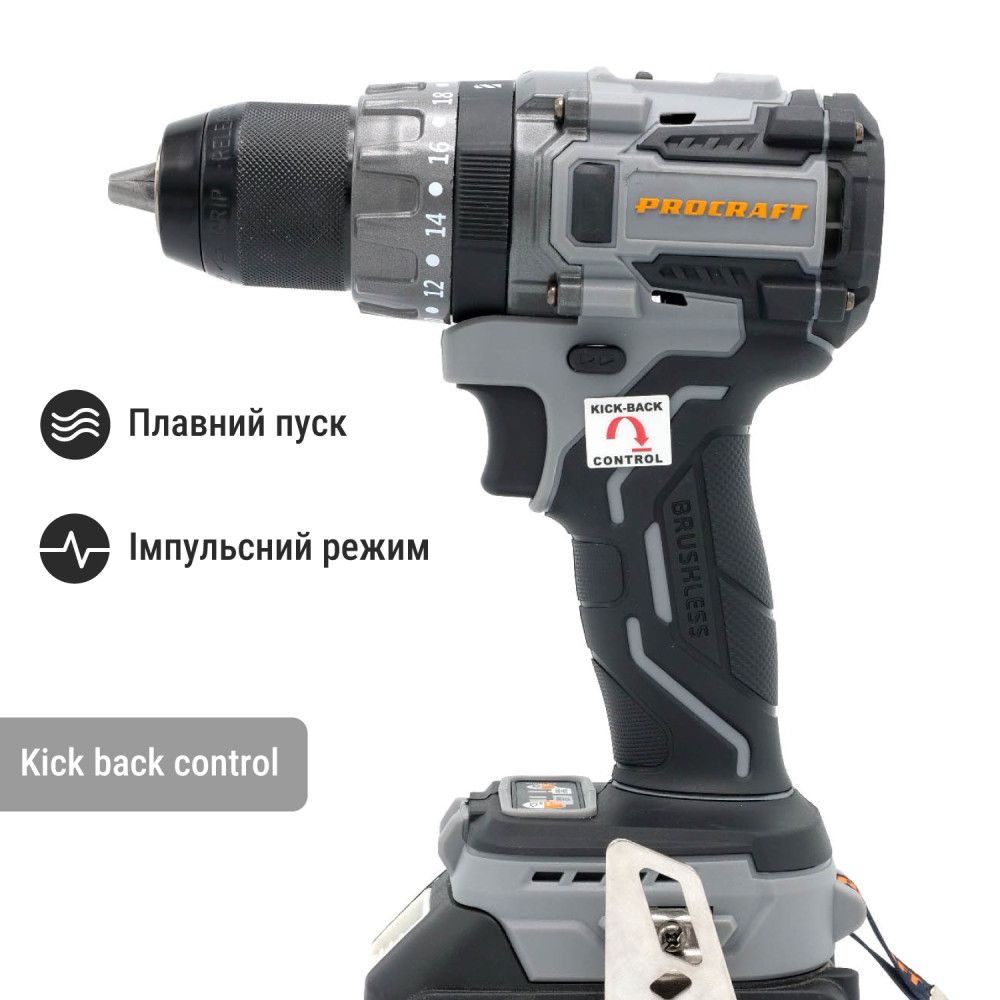 Шуруповерт Procraft industrial CD20A (з 1 акб та зп)
