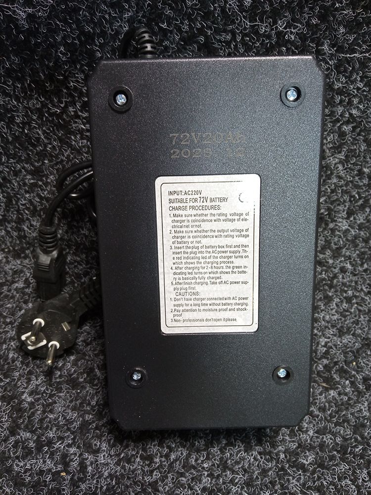 Зарядний пристрій 72V 20Ah Crosser TR1, Crosser TR2, FADA N9