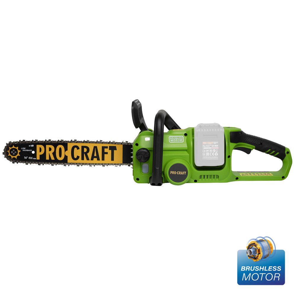 Акумуляторна ланцюгова пила Procraft PCA42/2 (без АКБ та ЗП)