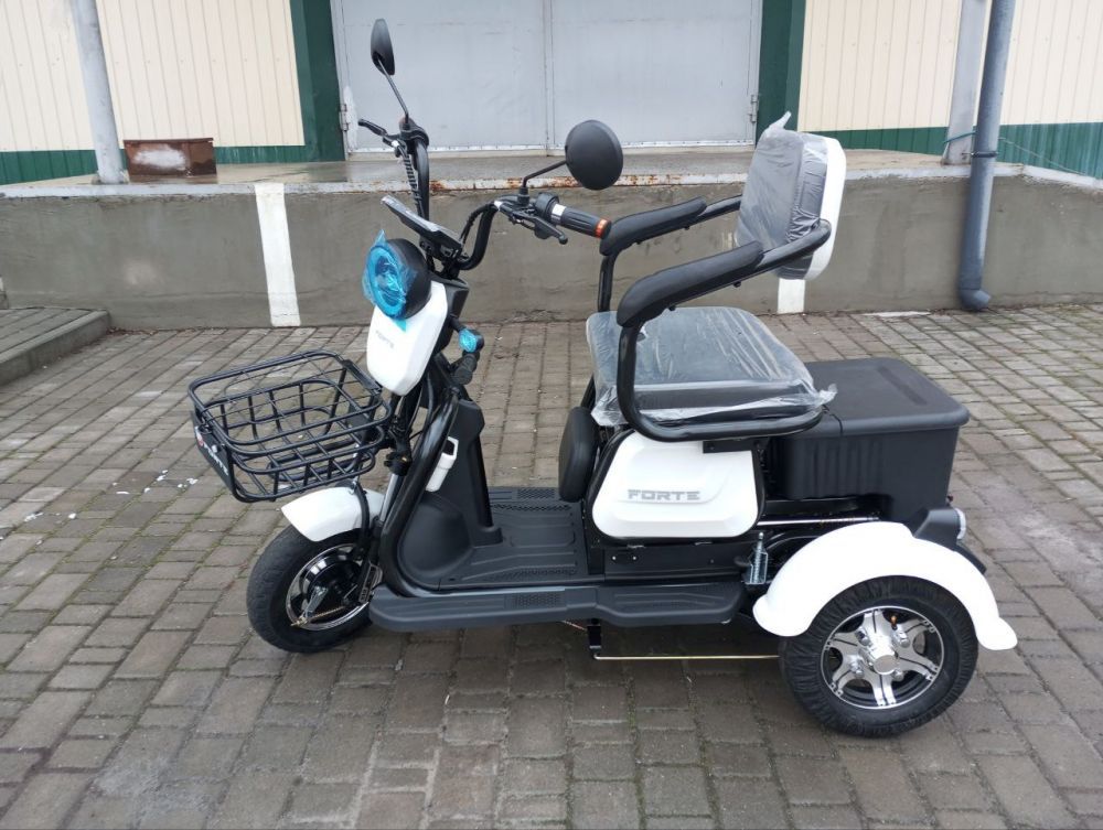 Електроскутер Forte FAMILY (650W; 60V-20Ah SLA) білий, червоний