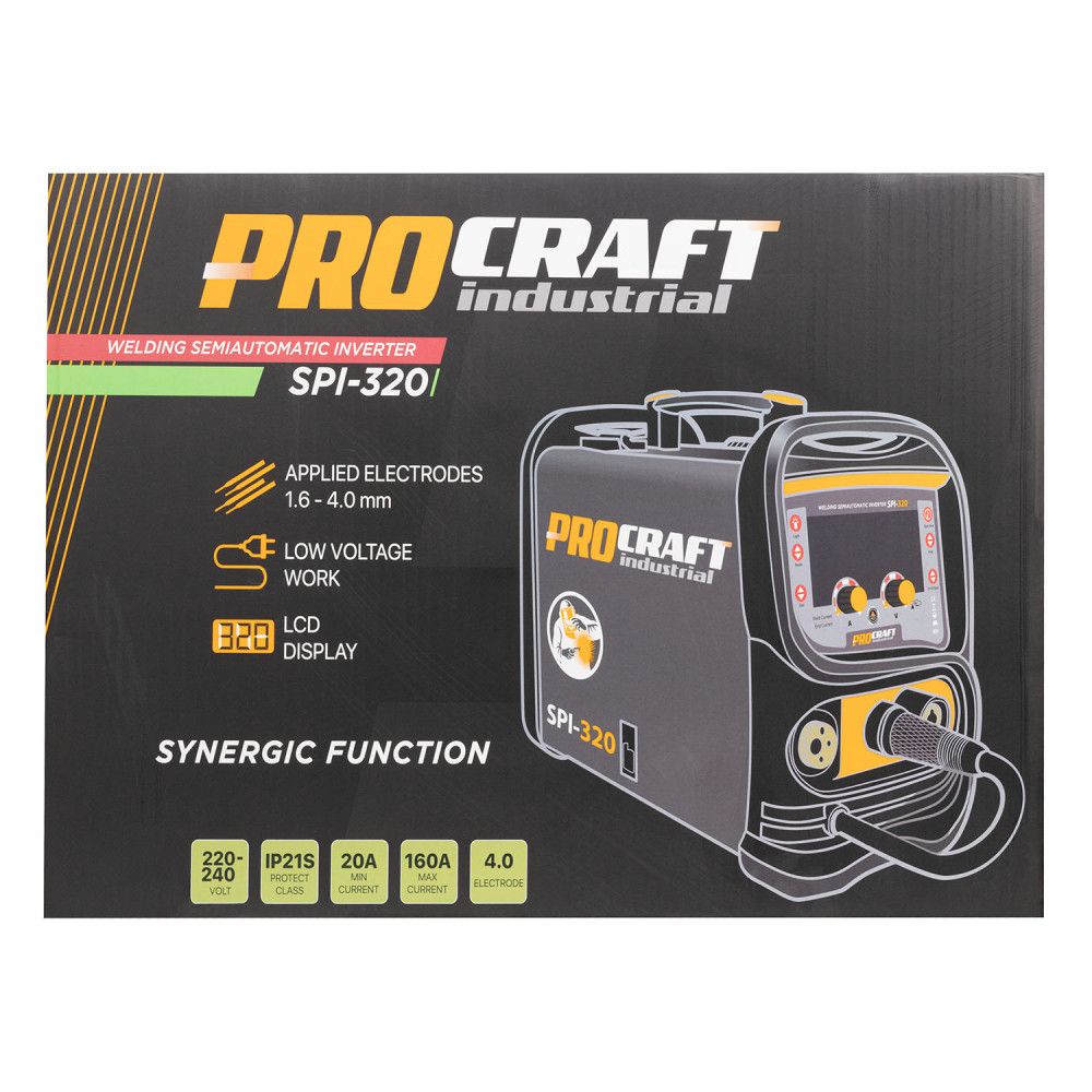 Інверторний зварювальний напівавтомат Procraft industrial SPI320 2026