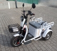 Електроскутер Forte СARGO-P800 (800W; 72V-20Ah SLA) білий, червоний