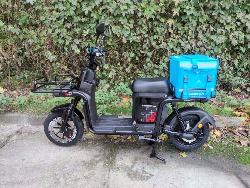 Електроскутер Crosser MAX (800W; 72V-20Ah AGM) чорний, синій, червоний, сірий