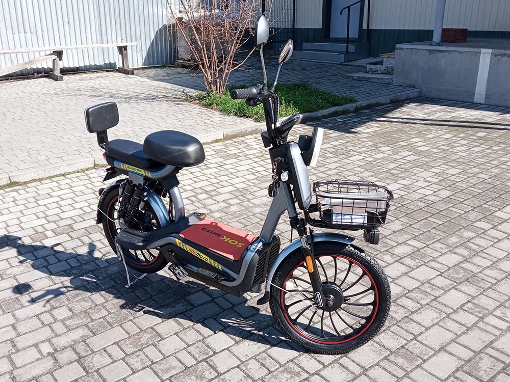 Электровелосипед Sokmoto Bukovina 2025 (1200W; 60V-28Ah) серый, бирюзовый