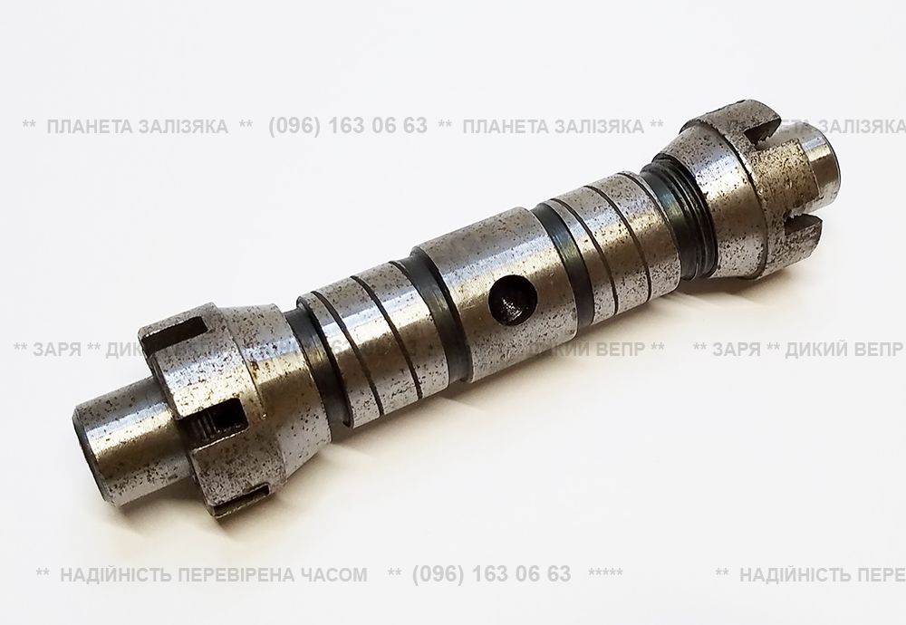 Вал дифференциала L-161мм для КПП мототрактора (с гайками)