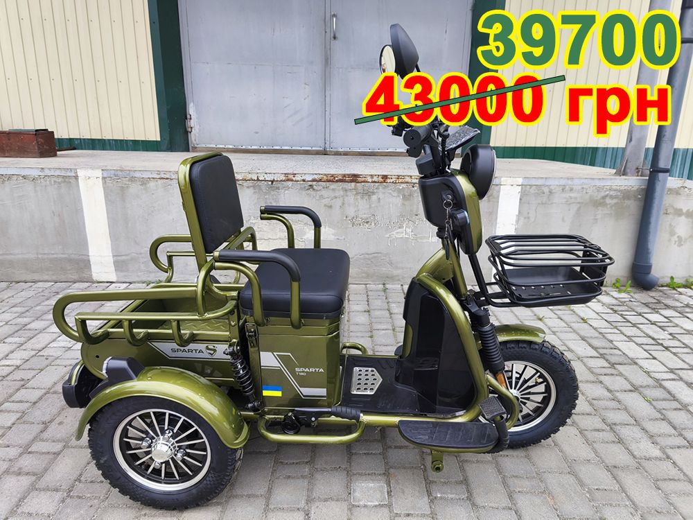 Електроскутер SPARTA T180 (1200W; 72V-24Ah SLA)